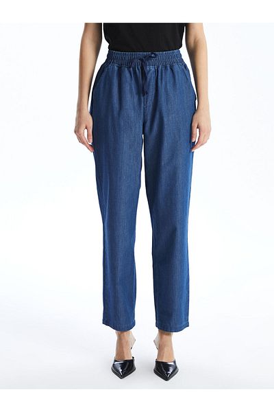 LC Waikiki New Season Elastic Waist Carrot Fit Women's Jean Trousers - S5G393Z8