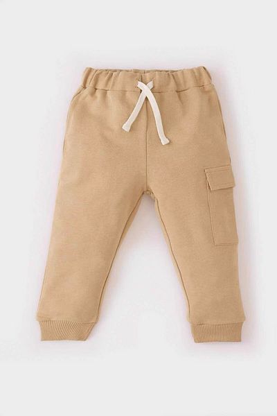 DeFacto Ecru Baby Boy Top and Bottom Set D9594A5/Er91