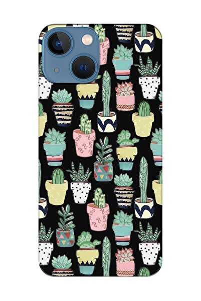 frondcase حافظة لهاتف آيفون 13 ميني صبار أسود