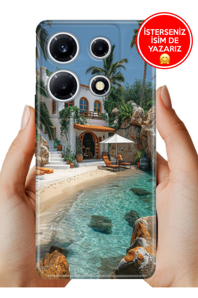Cekuonline İnfinix Note 30 Vip 6.67" Kılıf Desenli Baskılı Kamera Korumalı Si...