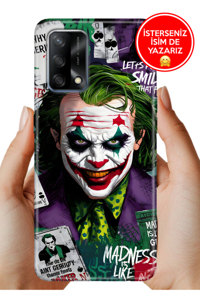 OPPO A74 4G Uyum Kılıf TPU Resimli Silikon Joker--Smile