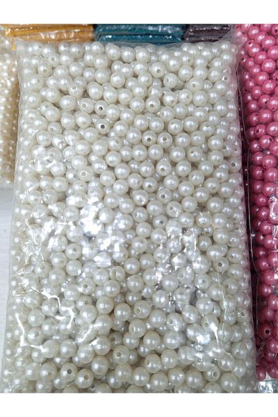 Ralp Moda 500Gram - 10 mm Colorful Pearl Beads, Plastic Pearl Beads, (between 800-850Pcs)