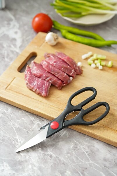 BEYZANA Yeni Çok Amaçlı Ultra Keskin Mutfak Makası Balık Tavuk Et Sebze Makası