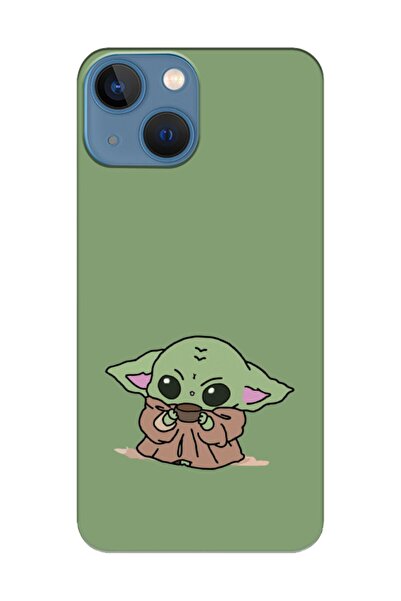 frondcase حافظة هاتف آي فون 13 ميني بيبي يودا أخضر اللون الأخضر