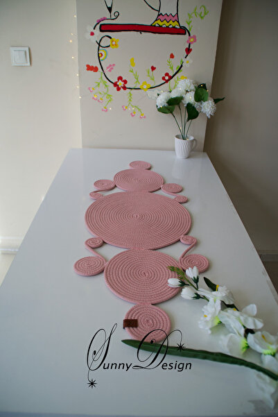 MY SUNNY DESİGN jüt hasır runner amerikan servisi masa örtüsü dekor sunum