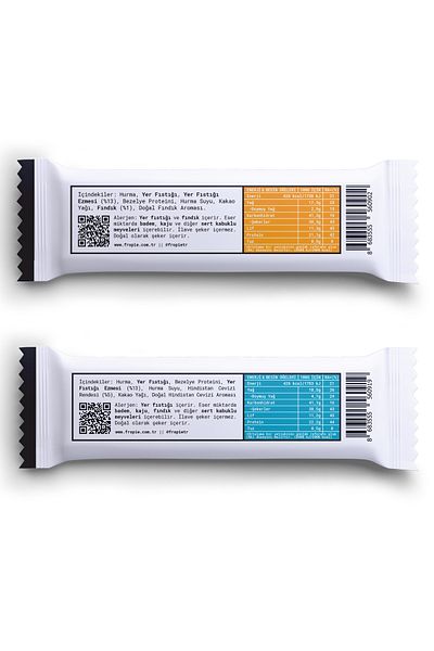 FROPİE Fropie Vegan High Protein Bar Set of 6 - Peanut Butter & Hazelnut & Coconut