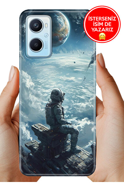 OPPO A96 CPH2333 Kılıf Lüks Desenli Silikon Cover Case Galaksi Manzara