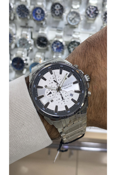 Ferrucci ساعة يد رجالية من الفولاذ Ferrucci الأصلية ضمان لمدة عامين