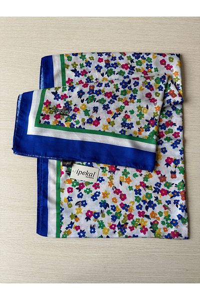 ipekten İpekten Exclusive Floral Patterned Cotton Shawl 180X70