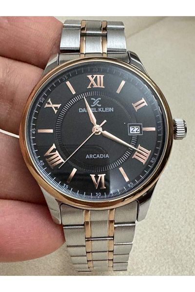 Daniel Klein Classic Steel Band Rose Silver 41 mm Dk.1.14050 Men's Wristwatch
