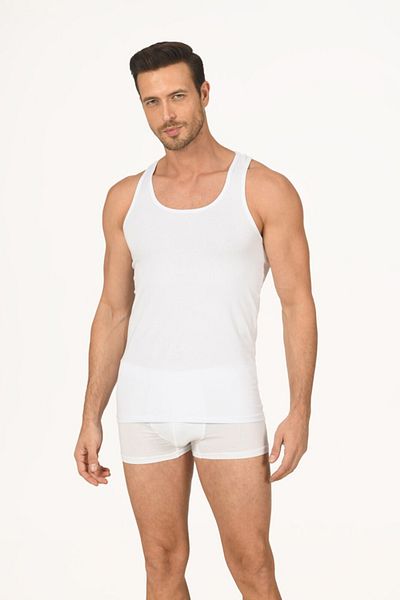 NBB - White Round Neck 40-1 Lycra Sports Athlete 3-Pack 100% Cotton