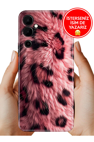 TECNO Pova Neo 2 Kılıf Desenli Rubber Kamera Korumalı Silikon Pembe Çitah