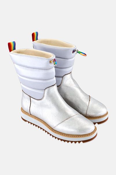 Toms Women Makenna Metallic Boots, Silver