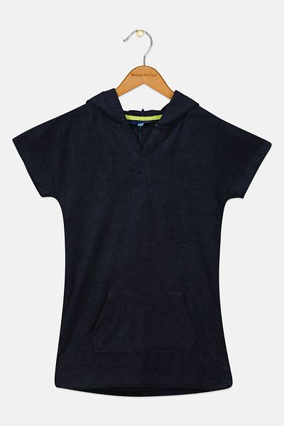 Andy & Evan Kids Boy Plain Short Sleeves Hoodie, Navy