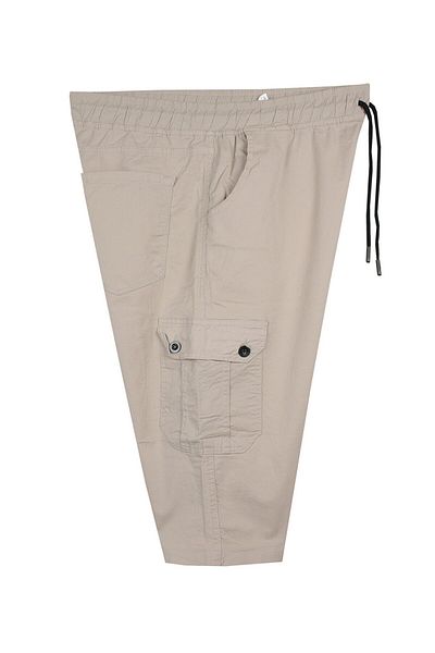 tambattal Large Size Lycra Gabardine Capri with Cargo Pocket