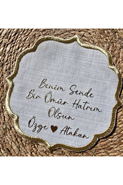 lafazan İsme Özel-Söz-Mendil Kokteyl Peçete Damat Kahvesi