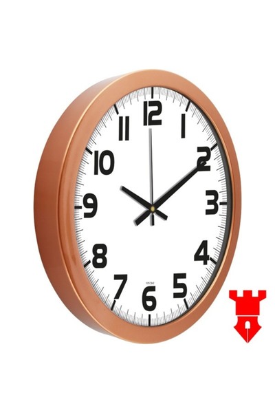 KALE PROMOSYON ساعة حائط بلاستيكية معدنية كبيرة الحجم مقاس 35 سم مقاس 35 سم ل...