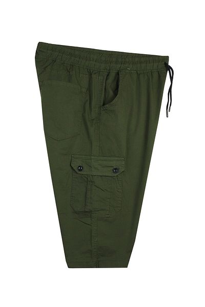 tambattal Large Size Lycra Gabardine Capri with Cargo Pocket
