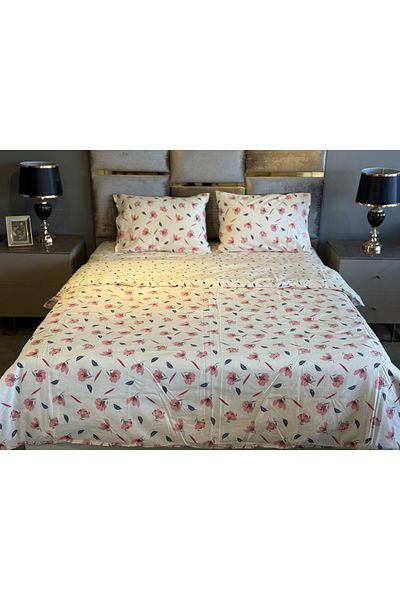 Doqu Home طقم غطاء لحاف أسيل قطن سهل مزدوج
