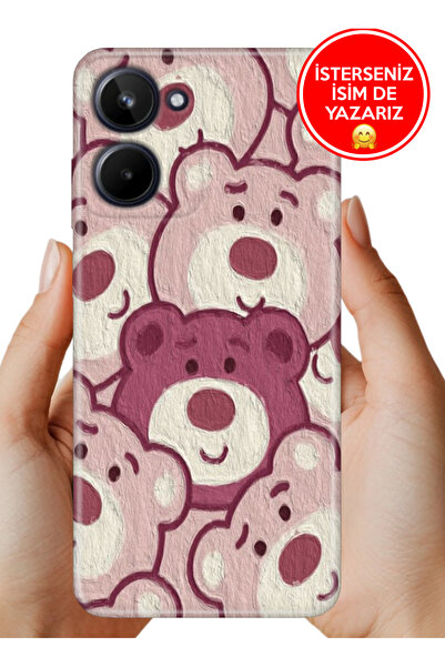 realme 10 4g Kılıf Desenli Baskılı Kamera Korumalı Silikon Ayıcık Pattern