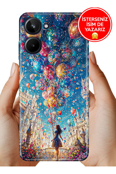 realme 10 4g Kılıf Desenli Baskılı Lens Korumalı Silikon Mutlu Kız
