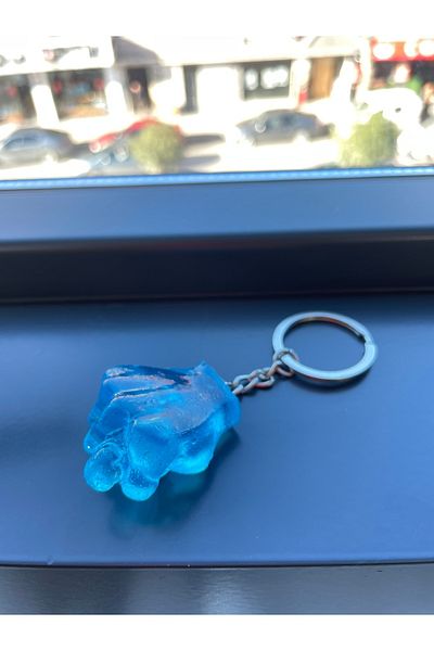 HobiShop Transparent Blue Nah Keychain..
