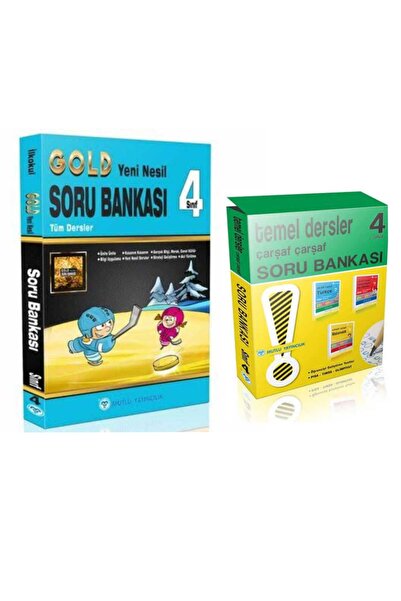 Mutlu Yayıncılık 4. Sınıf Gold Tüm Dersler Soru Bankası + Tüm Dersler Soru Ba...