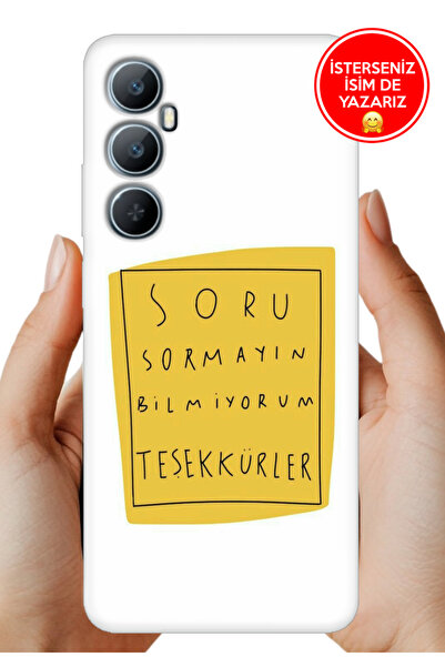 realme C65 Kılıf Rubber Esnek Silikon Tam Koruma Soru Sormayın