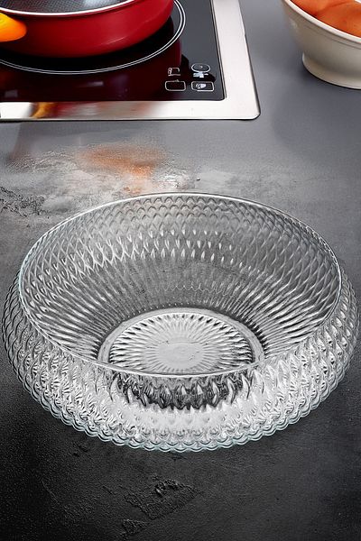 Porselen Diyarı Tokyo Glass 26 cm Salad Bowl Salad Plate