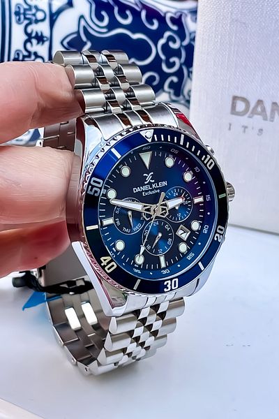 Daniel Klein All Functions Active Original New Season Men's Steel Watch Bracelet