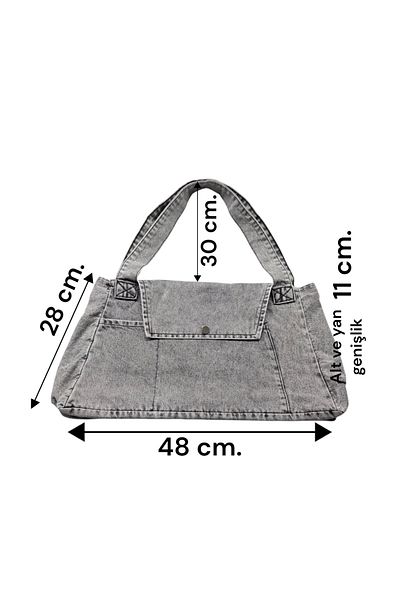 moda camiya Geantă de blugi albastru deschis Trend