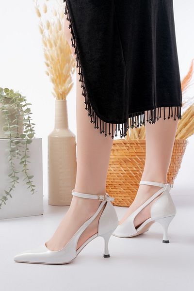 marinarosse Alina White Classic Women's Heeled Shoes