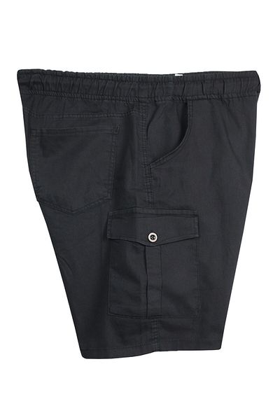 tambattal Large Size Lycra Denim Shorts with Cargo Pockets