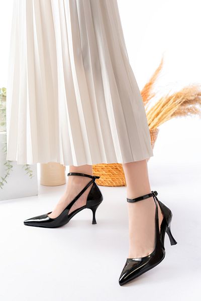 marinarosse Alina Black Patent Leather - Classic Women's Heeled Shoes