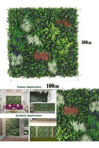 co arma Artificial grass green panels used as wall decoration for indoor and outdoor places