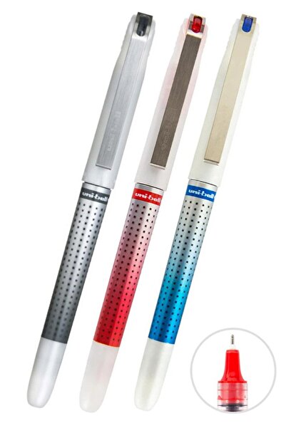 Artlantis Pix pilot albastru, negru, roșu, 3 bucăți, Uniball Eye Needle, 0,7 ...