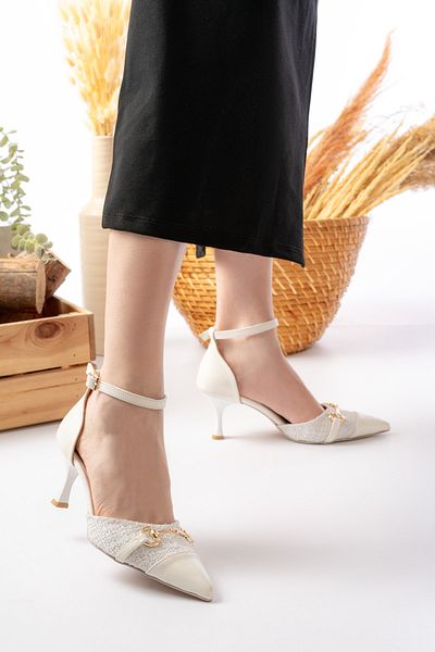 marinarosse Women's Spruce Beige Classic Heeled Shoes