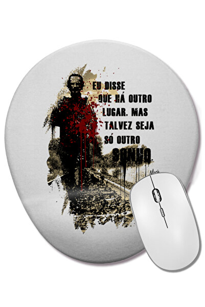 BASKI DÜNYASI Rick Grimes The Walking Dead Mouse Pad oval cu suport pentru în...