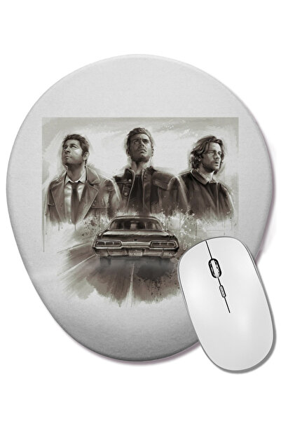 BASKI DÜNYASI Свръхестествено края на пътуването Bilek Destekli Oval Mouse Pad