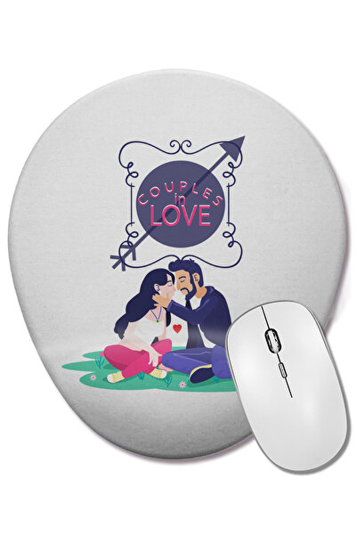 BASKI DÜNYASI Cadou pentru iubit de Ziua Îndrăgostiților 061 Mouse Pad oval c...