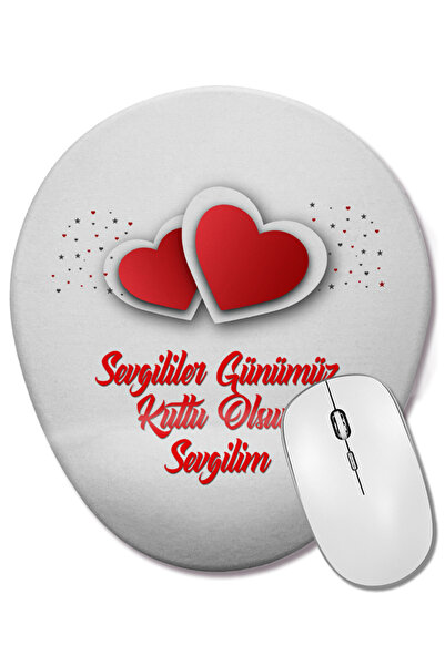 BASKI DÜNYASI Подарък за Свети Валентин за любимия човек 0239 Овална подложка...