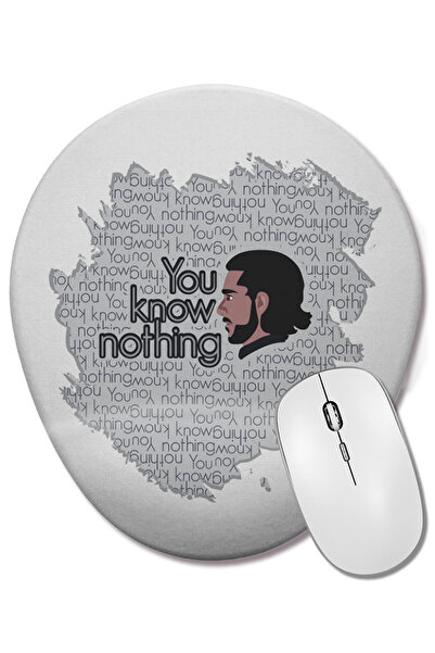 BASKI DÜNYASI Mouse Pad oval Jon Snow cu suport pentru încheietura mâinii