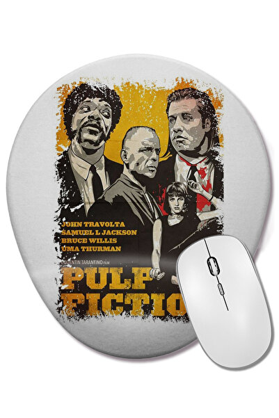 BASKI DÜNYASI Οβάλ ποντίκι με υποστήριξη καρπού Pulp Fiction