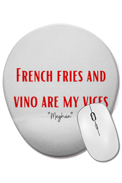 BASKI DÜNYASI Οβάλ ποντικοπάτη με στήριγμα καρπού με απόσπαση της Meghan Markle