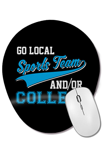 BASKI DÜNYASI Funny Go Local Sports Team și College Mouse Pad oval sarcastic ...