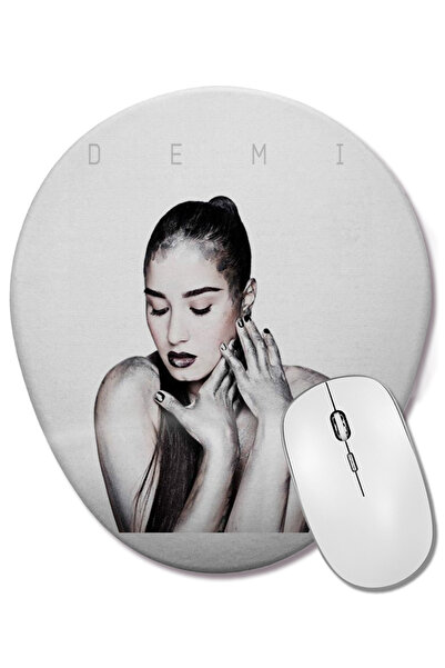 BASKI DÜNYASI Demi Lovato Album Demi Wrist Supported Oval Mouse Pad