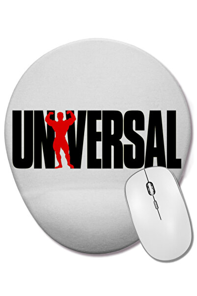 BASKI DÜNYASI Mouse Pad oval cu logo Universal Fitness cu suport pentru înche...
