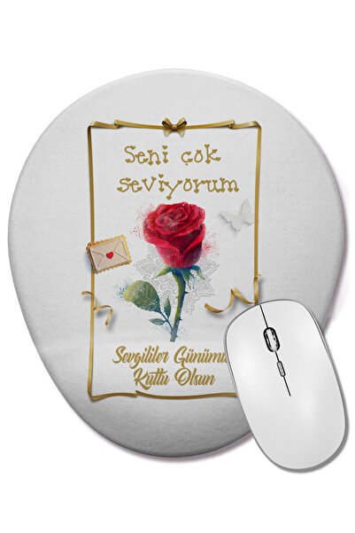 BASKI DÜNYASI Δώρο για την Ημέρα του Αγίου Βαλεντίνου 025 Οβάλ ποντίκι με υπο...