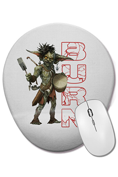 BASKI DÜNYASI Mouse Pad oval Goblin Burn cu suport pentru încheietura mâinii