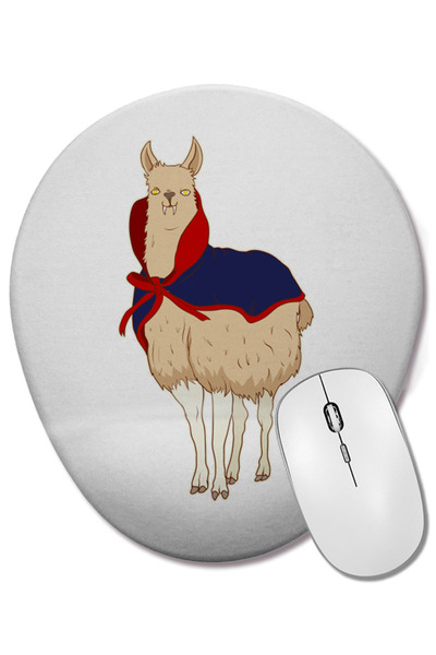 BASKI DÜNYASI Mouse Pad oval cu suport pentru încheietura mâinii, cu tema vam...